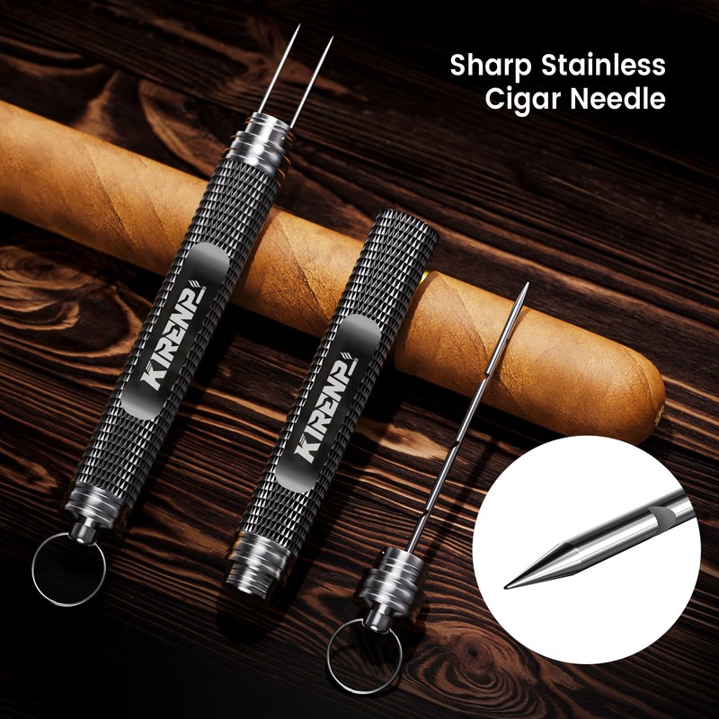 2-Pack Cigar Draw Enhancer Tool, Cigar Poker & Cigar Nubber