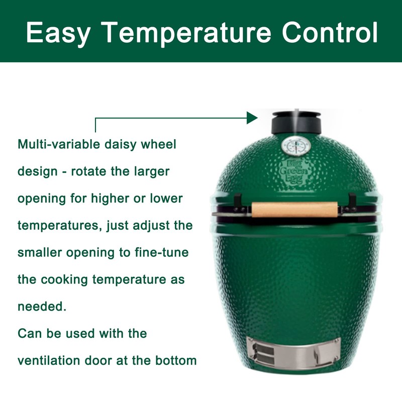 Quantfire Cast Iron Cap for Big Green Egg Dual Function