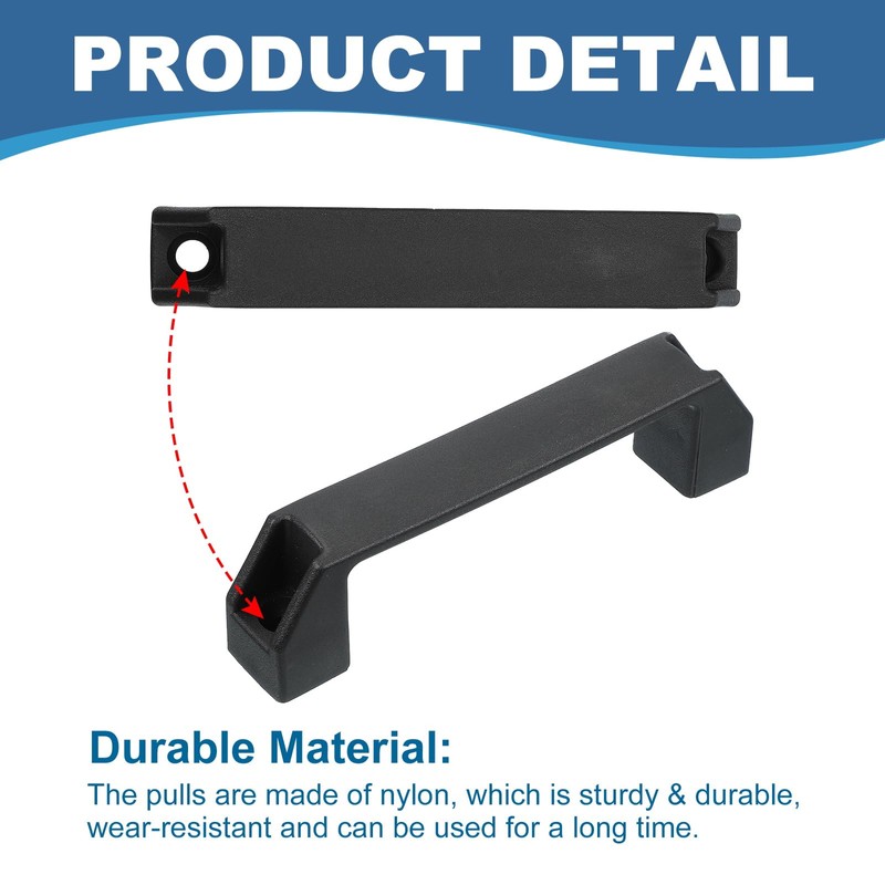 PATIKIL Plastic Pull Handles 150mm Hole Centers, 4 Pcs Square