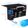 Zafit 5 Pockets Bedside Caddy, Bedside Storage Organizer for Water