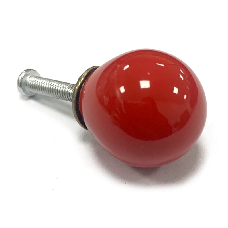 FarBoat 10Pcs Small Ceramic Round Dresser Knobs Pulls Decorative Procelain