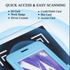 Larpur 2 Pack Sliding ID Badge Holders Hard Plastic Vertical