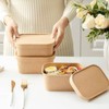 HOT BARGAINS 50 x 650ml Kraft Paper Disposable Food Container