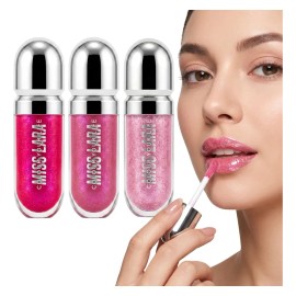 Lip Gloss Brillo Labial Hidratante Maquillaje Glossy 3pzs F