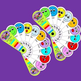 Emotions Face Feelings Fan Set of 2 - ASD / Autism / SEN / Special Needs Nonverbal Speech Delay Social Communication Aid