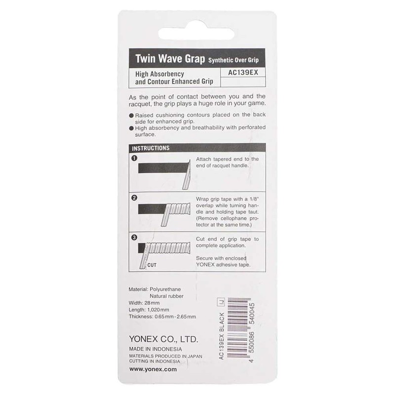 YONEX GRIP AC139EX WHITE O/S