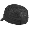 Seeberger Women's Sun Hat Women's Straw Cap, Black (Black 10)