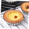 BIUDECO 10pcs Non Stick Chrysanthemum Egg Tart Molds DIY Baking