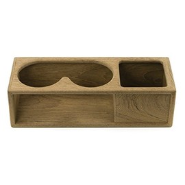 Whitecap 62616 Teak Two Insulated Drink/Binocular Rack with Tray