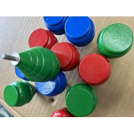 12 Wooden Spinning Top toys