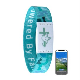 kumamart Bible Verse Bracelets Christian Bracelet Bible Verse Wristbands With NFC Daily Bible Verse Bracelet For Christian Wristbands Bible Gifts(Bible verses blue)