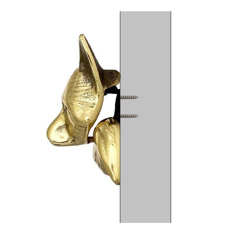 Fox Door Knocker - Brass (Standard Size)
