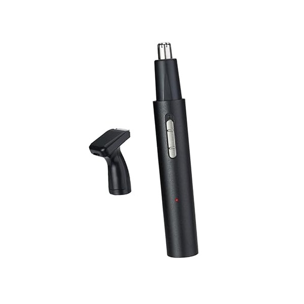 Beaupretty 2-in-1 Electric Nose Hair Trimmer Set USB Charging Black