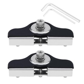 Windance 2pcs Adjustable Engine Hood Front Light Bar Mount Brackets for Off Road ATV UTV Car Truck SUV, 304 Stainless Steel Spotlight Holder (Silver)