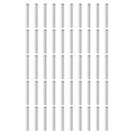 sourcing map 50Pcs 5mm x 40mm Dowel Pins, 304 Stainless Steel Cylindrical Shelves Support Pegs Locating Pin Shelf Fasten Elements for Bookshelf Cabinet Furniture Component (GB119), Silver