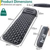 Lightweight Sleeping Mat With Pillow, Ultra Light Inflatable Camping Pad,