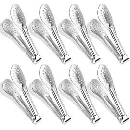 Serving Tongs, Kitchen Tongs,Buffet Tongs, XEVOM Stainless Steel Food Tong Serving Tong,small tongs, Serving Utensils (7 Inch)