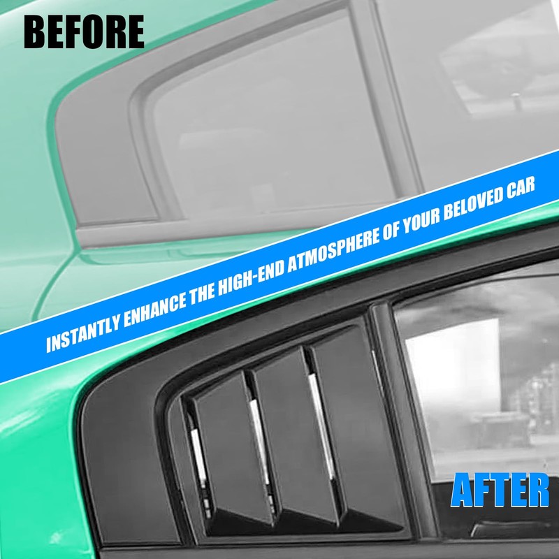 CTMAOYI for Dodge Charger 2011-2024 Side Window Louvers Air Vent