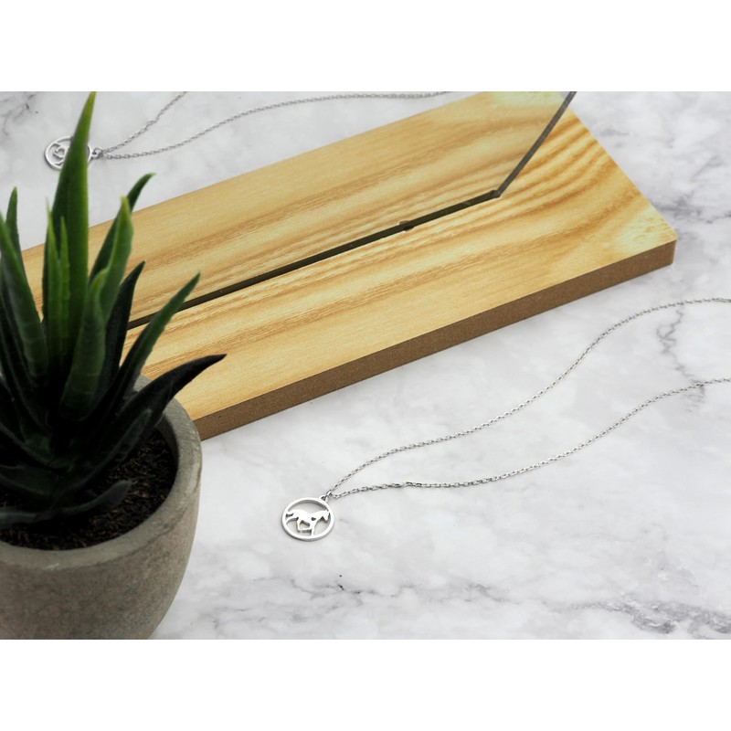 SOFIA MILANI - Women's Necklace 925 Silver - Circle Horse