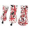 3Pcs Golf Club Head Cover Oxford Cloth British Flag Golf