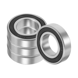 Kozelo Pack of 4 6005-2RS Ball Bearings - [25 x 47 x 12 mm] Chrome Steel Double Sealed Deep Groove Ball Bearings for Machine Applications Industrial Equipment