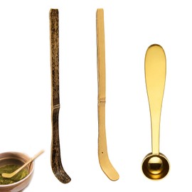3PCS Matcha Spoon, Matcha Scoop, Matcha Measuring Spoon, Bamboo Chashaku for Powder Dosing, Traditional Japanese Tea Tool for Daily Use