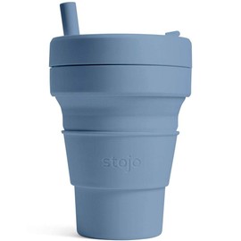 Storjo BIGGIE Folding Tumbler, 16.5 fl oz (470 ml), Steel