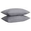 HOME ACE Non Iron Percale Standard Pillowcases 2 Pack Grey,