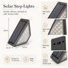 Solar Step Lights for Outdoor Stairs – Warm White LED