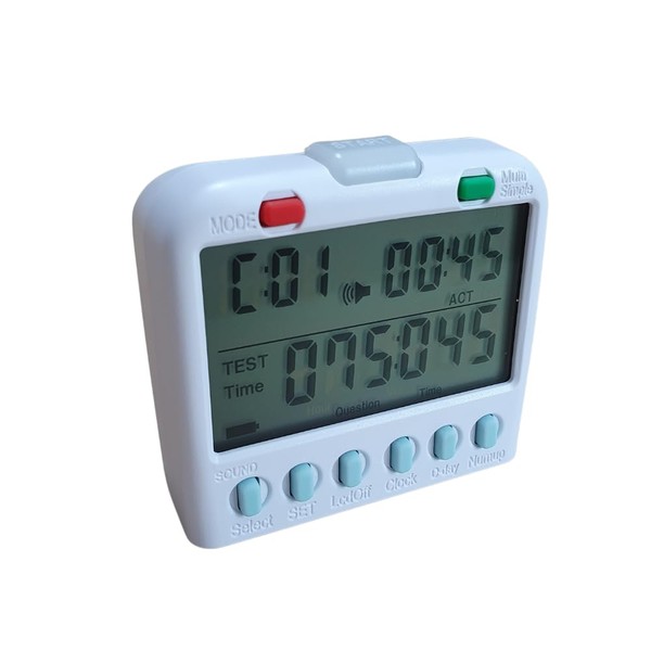 Multi-Functional Study Timer for Exam Prep - 11 Timer Functions
