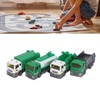 4 Pcs Garbage Truck Toy 1/32 Scale Inertial Drive Sanitation