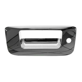 KHFAXTYK Tailgate Handle Bezel w/Keyhole All Chrome for Chevy for Silverado 1500 07-13 for Silverado 2500HD/3500HD 07-14,for GMC for Sierra 1500 07-13 for Sierra 2500HD/3500HD 07-14 Rear