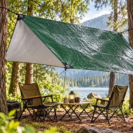 3 x 2M Waterproof Camping Tarp for Outdoor Shade & Rain Protection – Versatile Canopy Cover for Camping, Beach & Garden