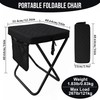 Upgrade Load-bear 267lb Foldable Backpack Stool with Pocket Portable Chair