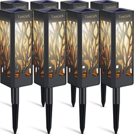 TomCare Solar Lights Outdoor Upgraded Bright Solar Pathway Lights Bigger Size...