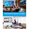 Electric Projector Screen 100 Inch with Remote Control Ceiling Mount