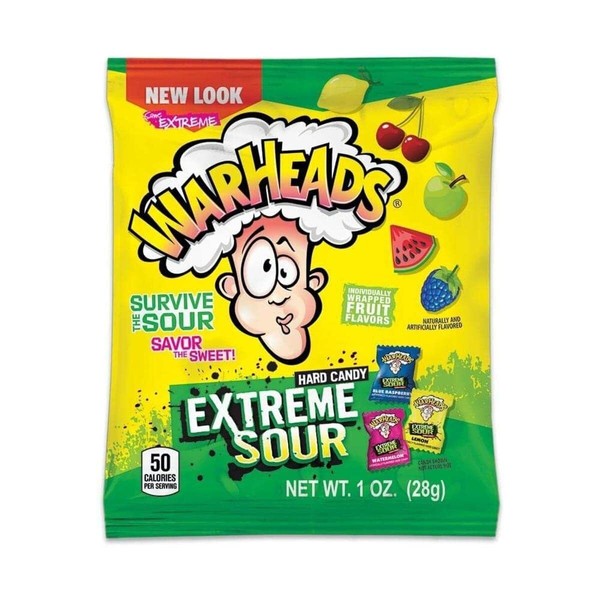 Warheads Mega Warheads Xtreme Sour Hard Candy, 1 Count