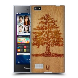 Head Case Designs Tree Wood Art Soft Gel Case and Matching Wallpaper Compatible with BlackBerry Leap