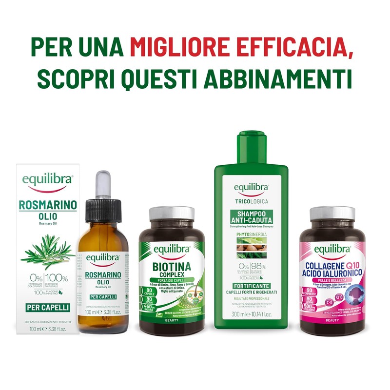 Equilibra Biotina Altodosata 450 mcg, per Capelli e Unghie, con
