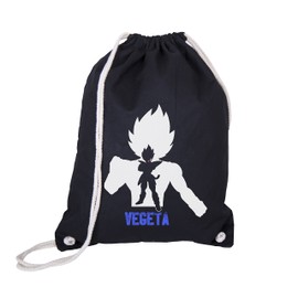 GIOVANI & RICCHI Gym Bag Vegeta Son Goku Gym Bag Fitness Bag, black (Black) - Bag-Over-Vegeta-Schwarz