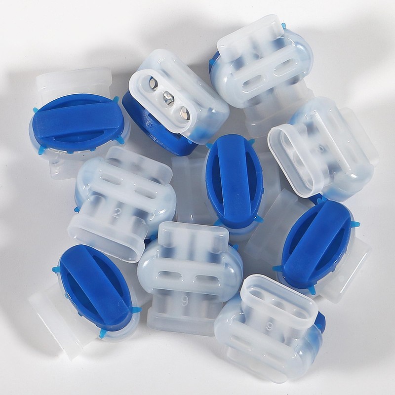 60 Pack Wire Connectors Electrical IDC 314-Box Waterproof, 3-Way Boundary