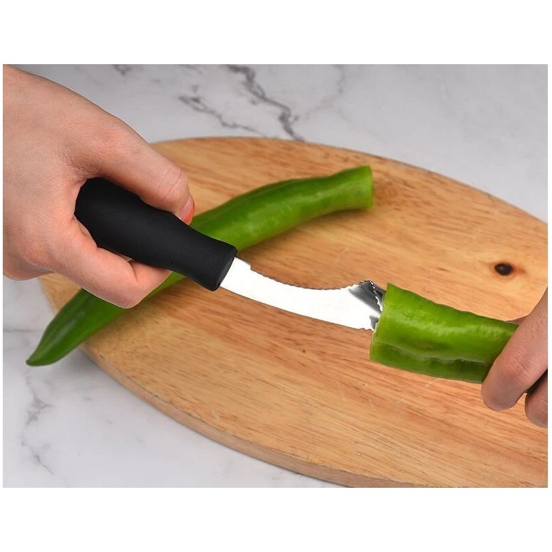 PreAsion Pepper Core Digger Seed Remover Stainless Steel Seed Digger