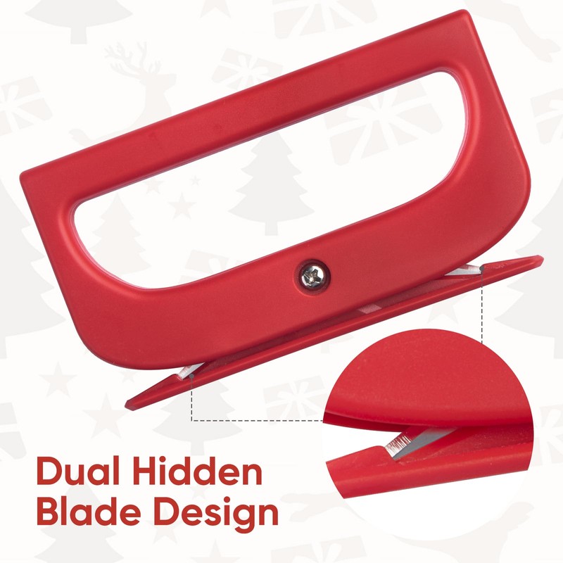 2 Pack Wrapping Paper Cutter, Pathneer Dual-Ended Gift Wrap Cutter