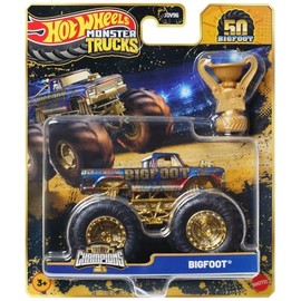 Hot Wheels Monster Truck Trophy Champions Bigfoot 1:64 Scale