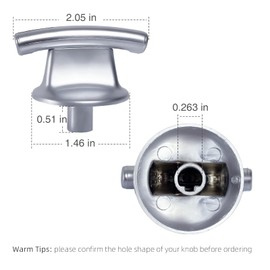 gopupu 74007918 KIP 5D02 Cooktop Stove Knobs Replacement for Whirlpool Jenn Air Maytag Burner Knob, Oven Knobs Replaces WP7737P245-60, WP7737P245-60VP, 74007918, 737P245-60,1924953,AP6011516 (5Pcs)