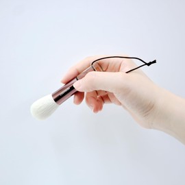 Takumi no Cosmetic Brush Kumano Brush Facial Cleansing Brush (Kumano Makeup Brush, 100% Nagamine Normal Type), Soft (Bronze) E-24N-BR