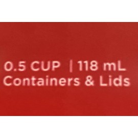 rubbermade Rubbermaid  *Brand New* (4) 4oz Snack Half Cup Set On the Go Storage Containers