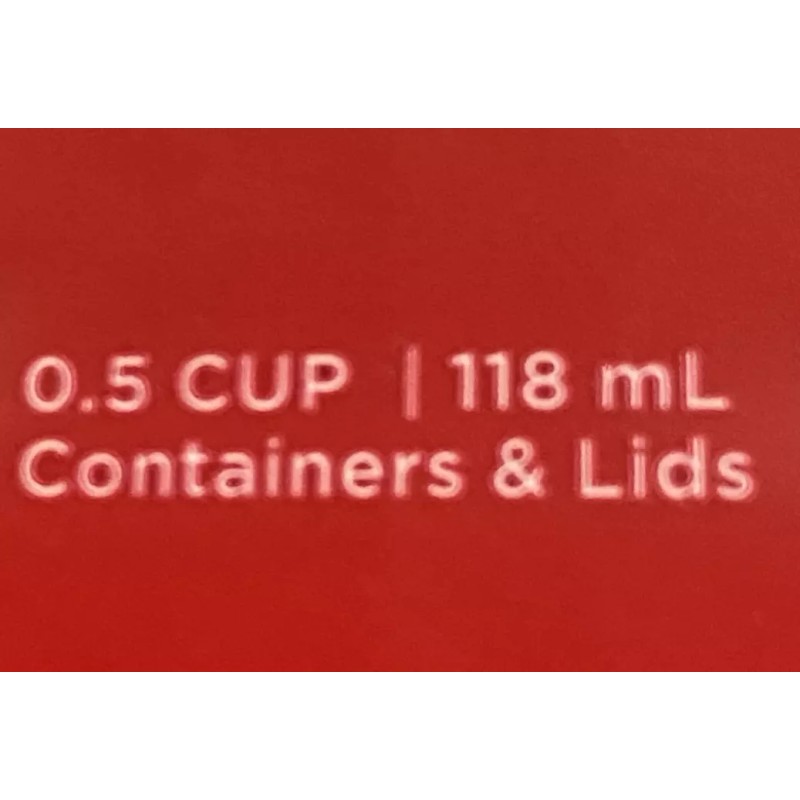 rubbermade Rubbermaid *Brand New* (4) 4oz Snack Half Cup Set