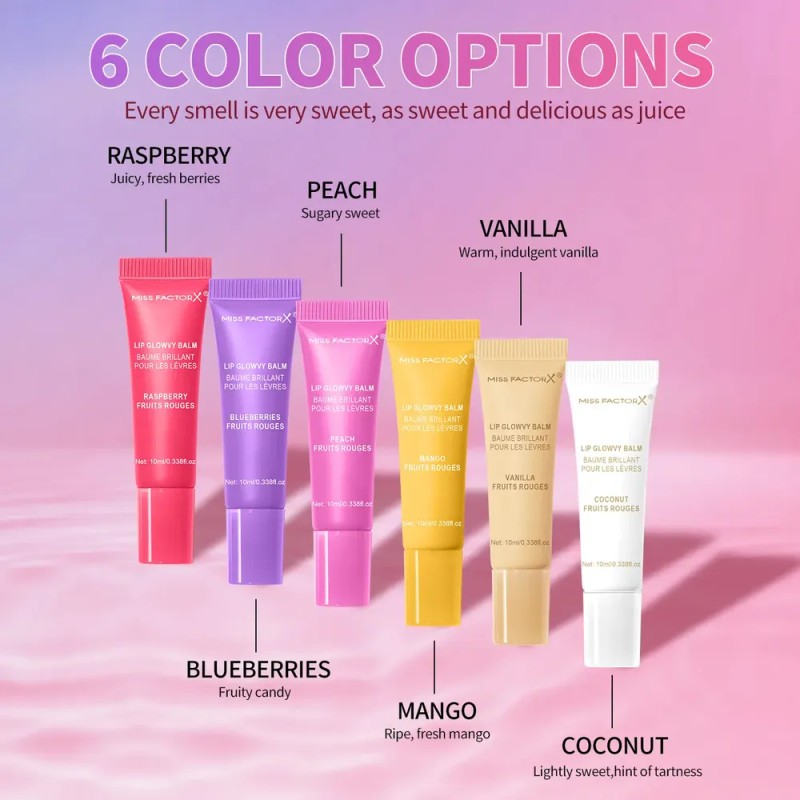Set De 6 Unidades De Aceite Hidratante Para Labios Con