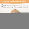 HRX Package Paper Raffia Ribbon, Approx. 0.6cm Wide Matte Wedding